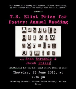 Durham Prize Reading Poster Durham Prize Reading Poster